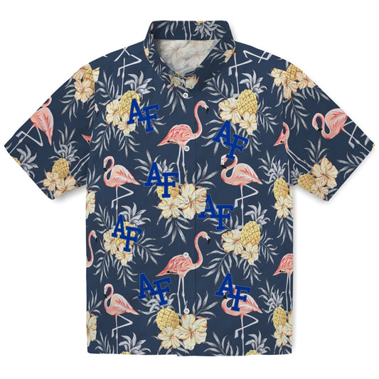Air Force Falcons Hawaiian Shirt - Flamingo Hibiscus | Moonbestprint