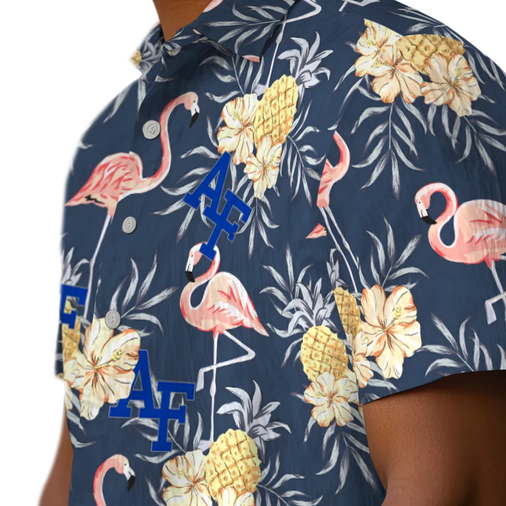 Air Force Falcons Hawaiian Shirt - Flamingo Hibiscus | Moonbestprint