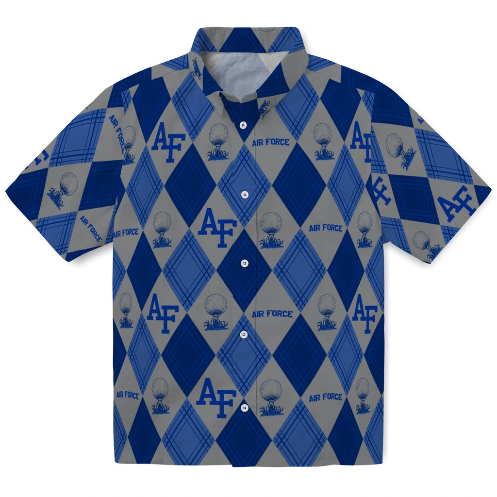 Air Force Falcons Hawaiian Shirt - Golfing Plaid | Moonbestprint