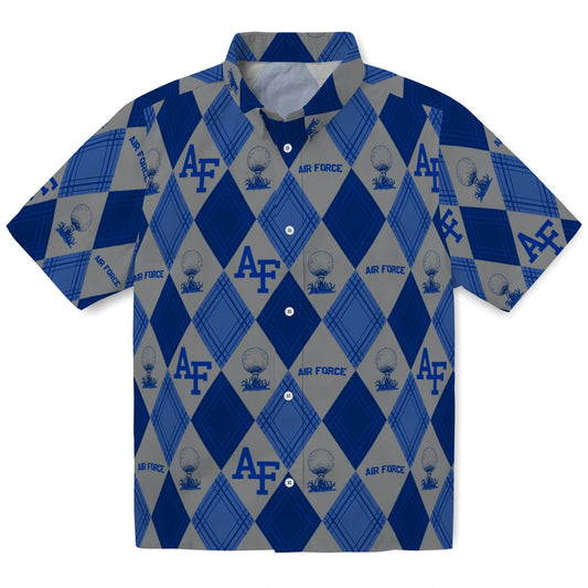 Air Force Falcons Hawaiian Shirt - Golfing Plaid | Moonbestprint