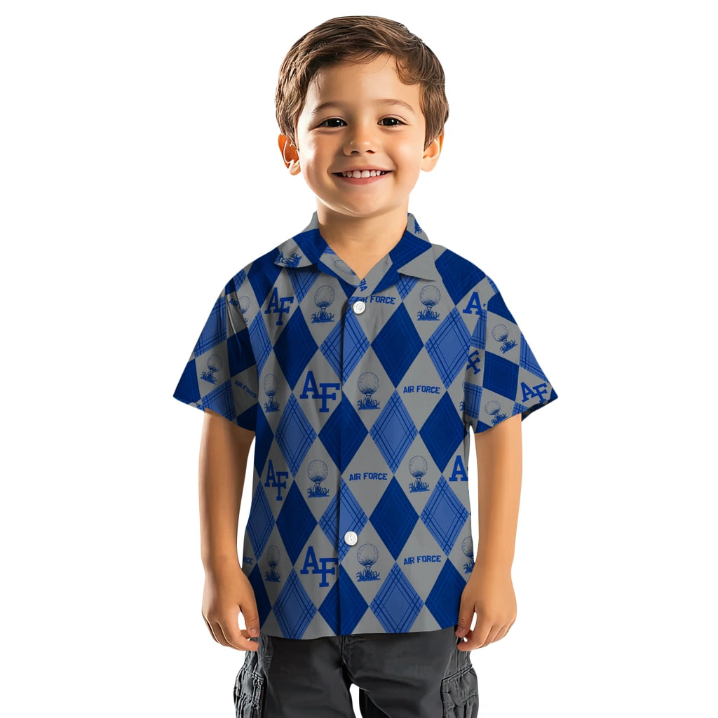Air Force Falcons Hawaiian Shirt - Golfing Plaid | Moonbestprint
