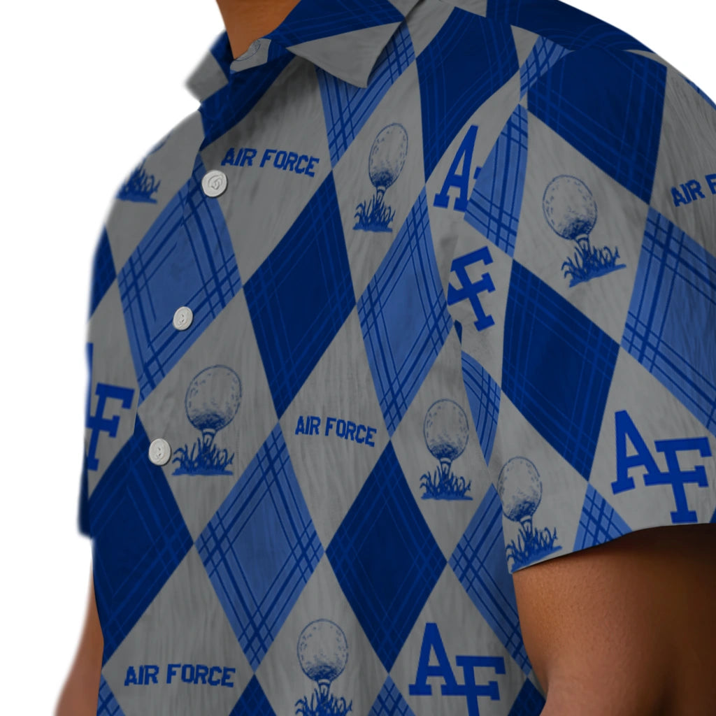 Air Force Falcons Hawaiian Shirt - Golfing Plaid | Moonbestprint