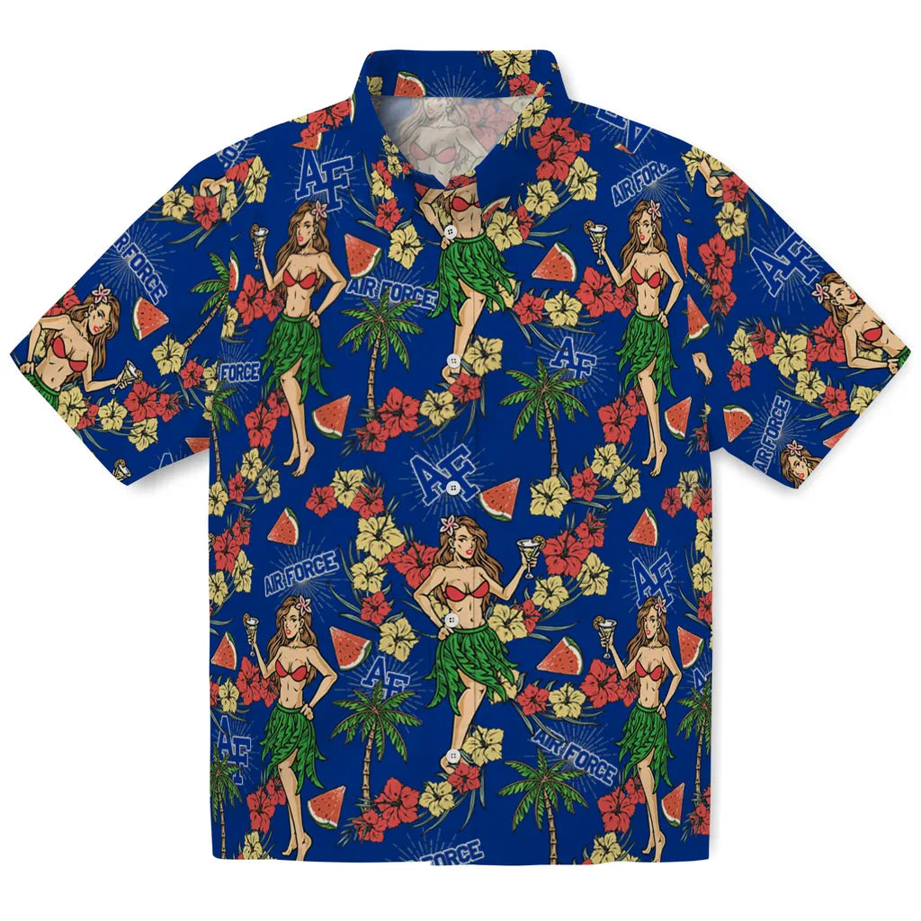 Air Force Falcons Hawaiian Shirt - Hawaiian Girls Design | Moonbestprint