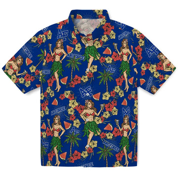 Air Force Falcons Hawaiian Shirt - Hawaiian Girls Design | Moonbestprint