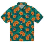 Air Force Falcons Hawaiian Shirt - Hibiscus and Palm Leaves | Moonbestprint