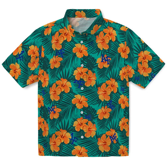 Air Force Falcons Hawaiian Shirt - Hibiscus and Palm Leaves | Moonbestprint