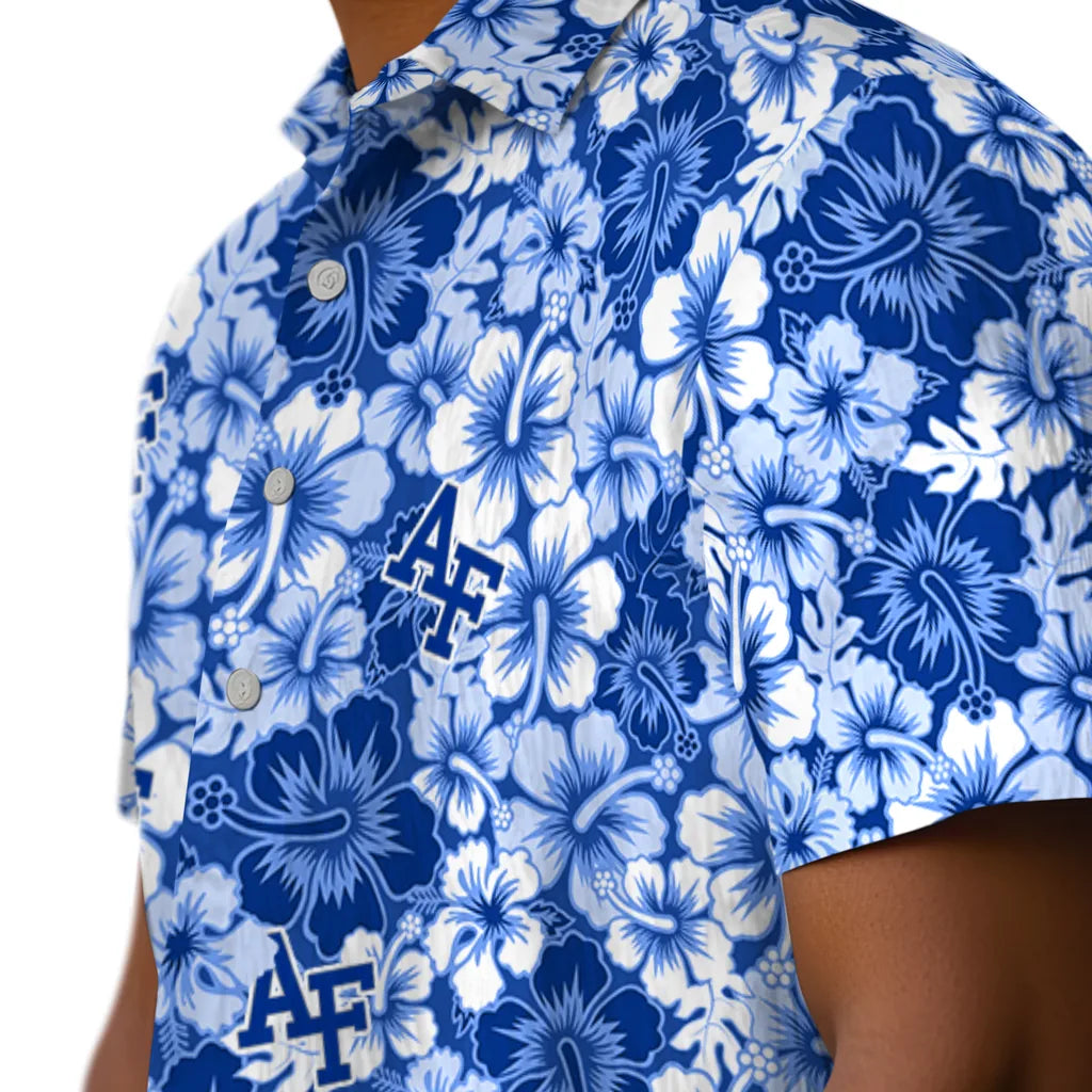 Air Force Falcons Hawaiian Shirt - Hibiscus Blooms | Moonbestprint