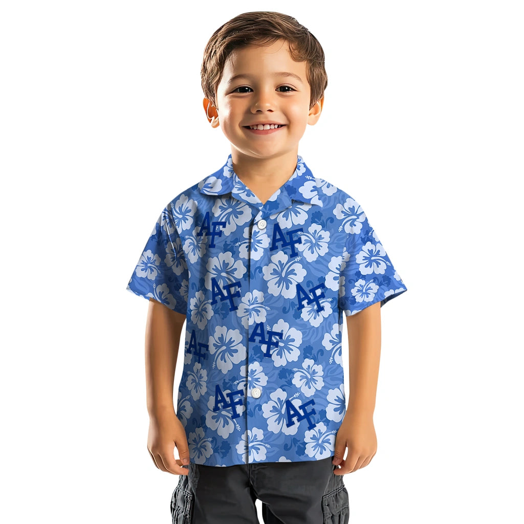 Air Force Falcons Hawaiian Shirt - Hibiscus Cluster | Moonbestprint