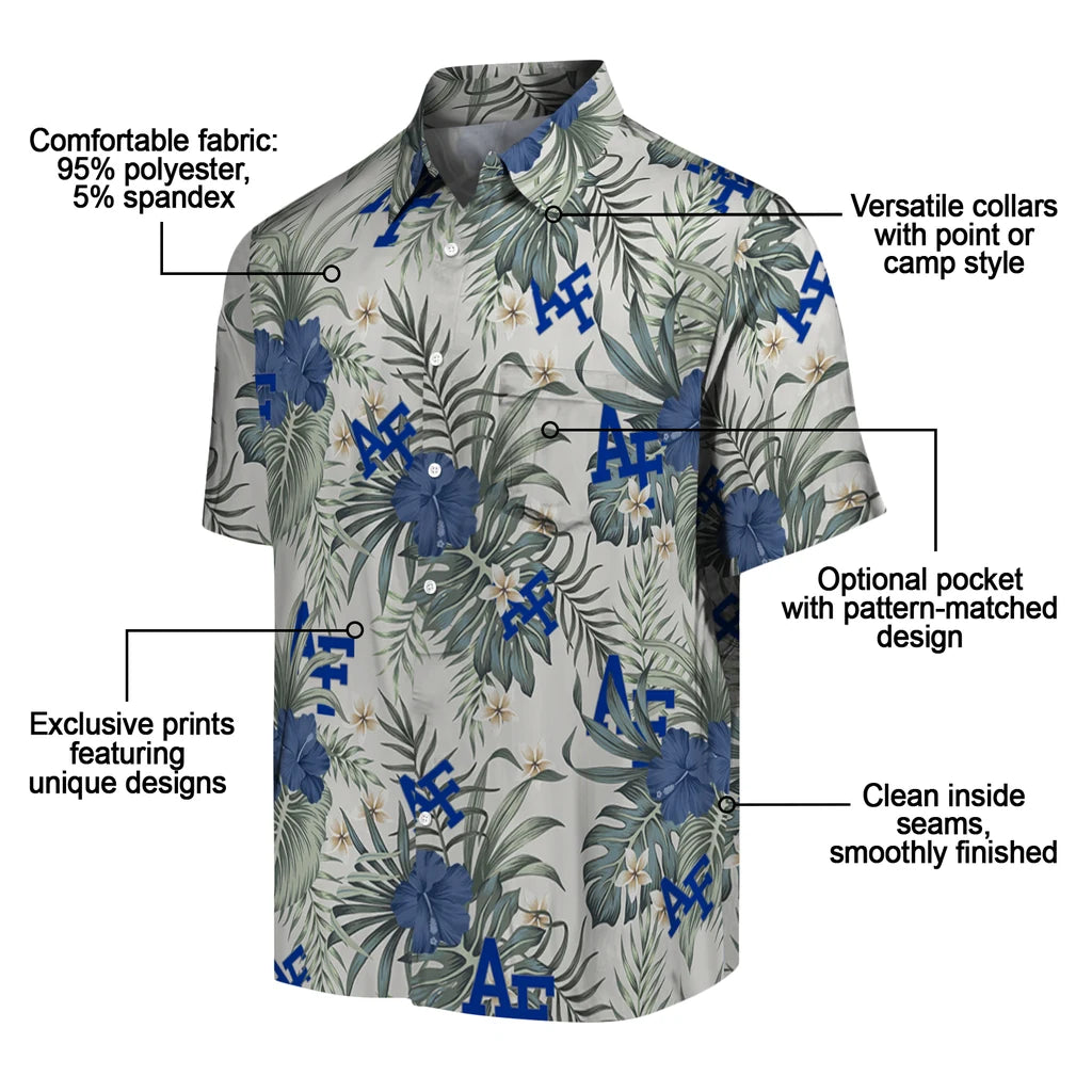 Air Force Falcons Hawaiian Shirt - Hibiscus Designs | Moonbestprint