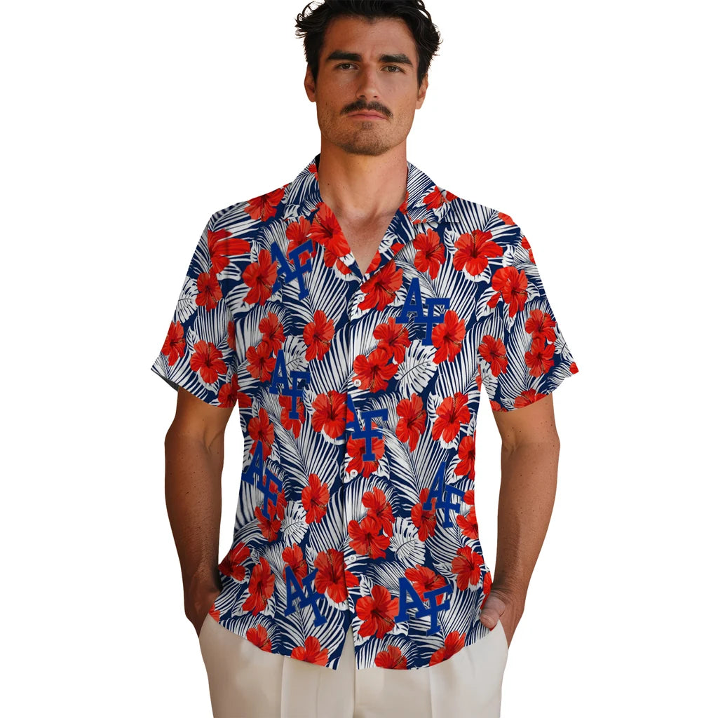 Air Force Falcons Hawaiian Shirt - Hibiscus Fiesta | Moonbestprint
