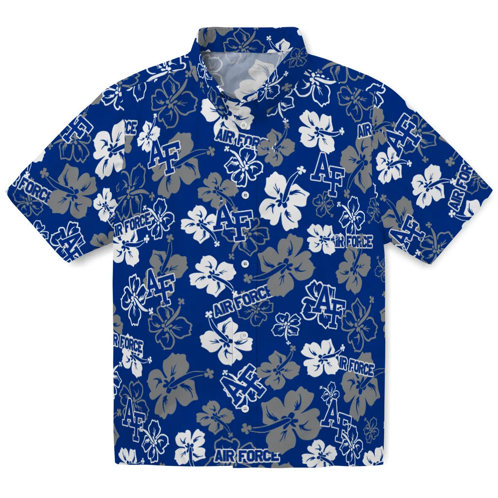 Air Force Falcons Hawaiian Shirt - Hibiscus Flower Design | Moonbestprint