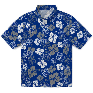 Air Force Falcons Hawaiian Shirt - Hibiscus Flower Design | Moonbestprint