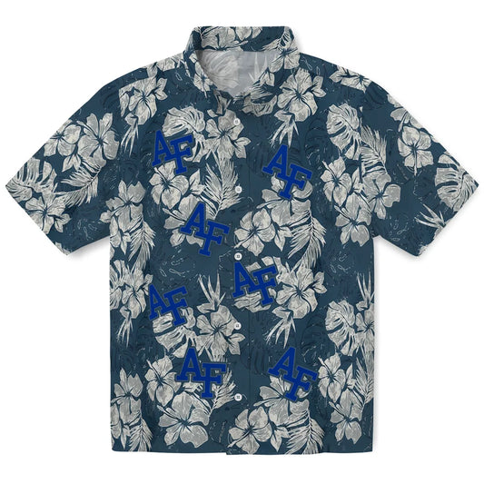Air Force Falcons Hawaiian Shirt - Hibiscus Flowers | Moonbestprint