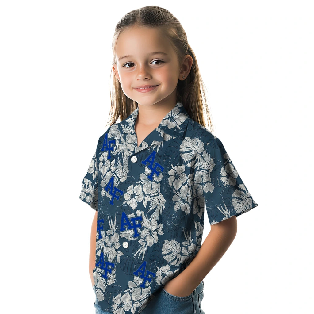 Air Force Falcons Hawaiian Shirt - Hibiscus Flowers | Moonbestprint