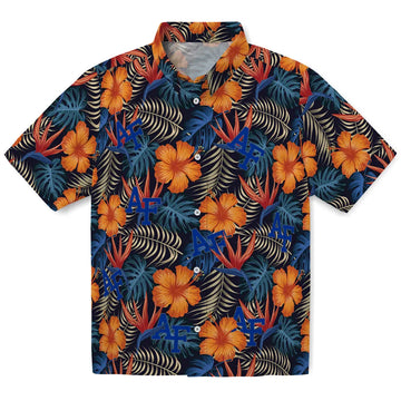 Air Force Falcons Hawaiian Shirt - Hibiscus Foliage | Moonbestprint