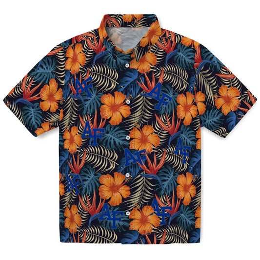 Air Force Falcons Hawaiian Shirt - Hibiscus Foliage | Moonbestprint
