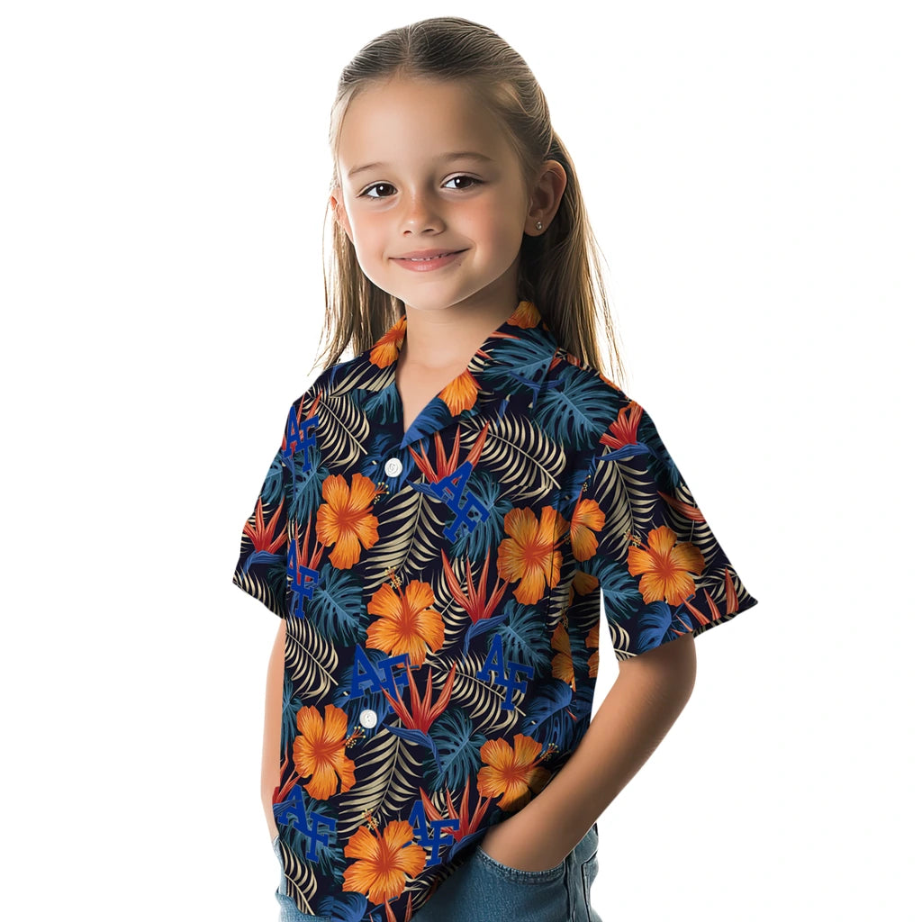 Air Force Falcons Hawaiian Shirt - Hibiscus Foliage | Moonbestprint