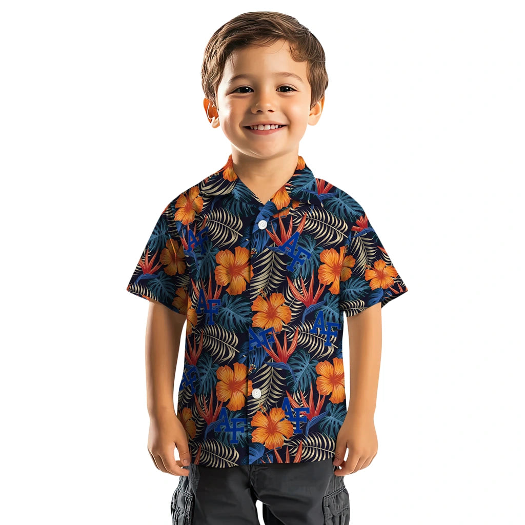 Air Force Falcons Hawaiian Shirt - Hibiscus Foliage | Moonbestprint