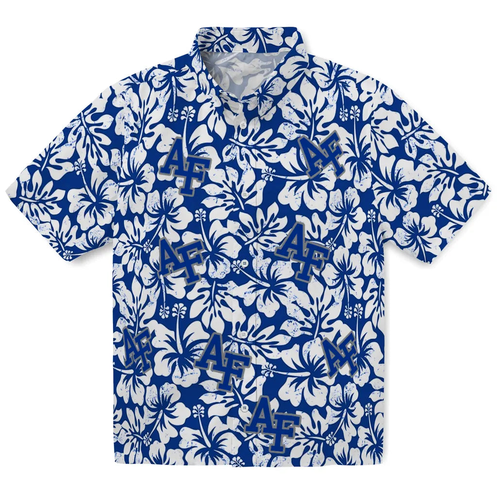 Air Force Falcons Hawaiian Shirt - Hibiscus Motif | Moonbestprint