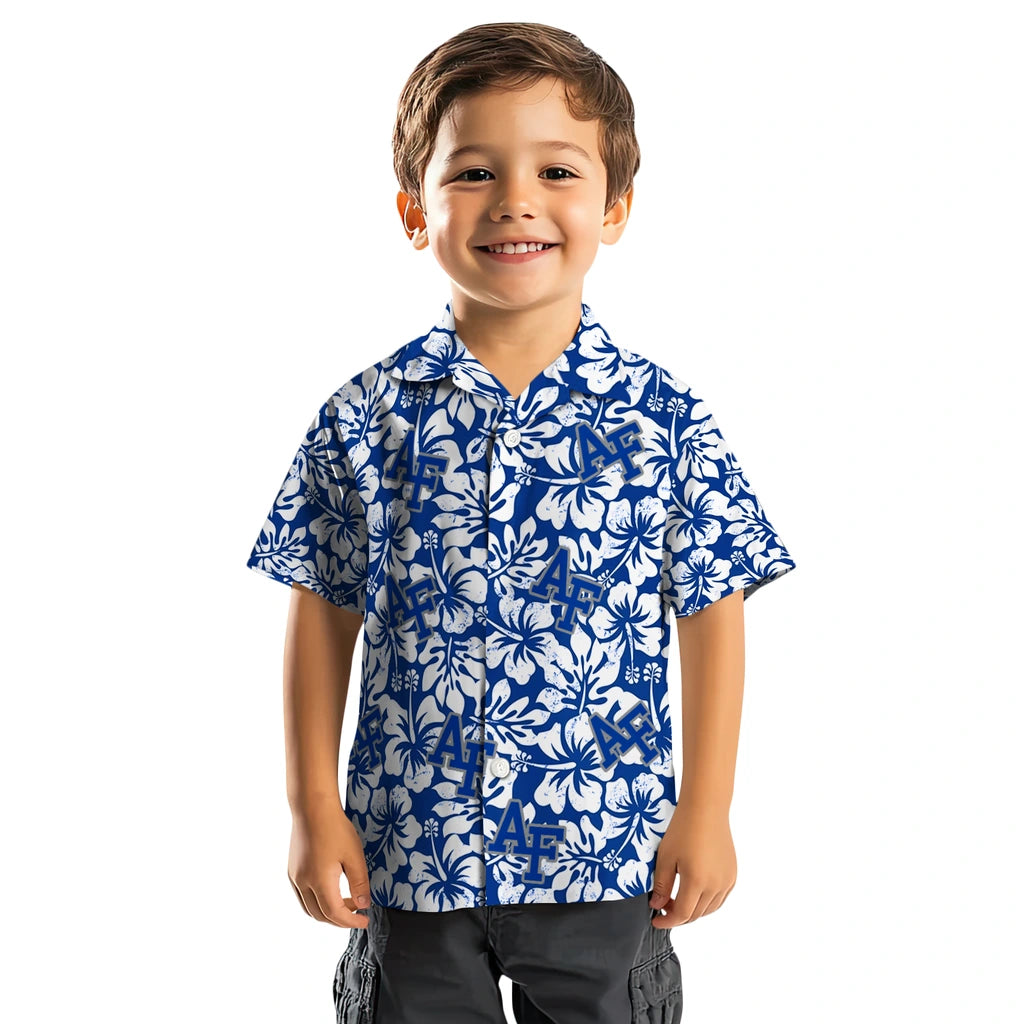 Air Force Falcons Hawaiian Shirt - Hibiscus Motif | Moonbestprint