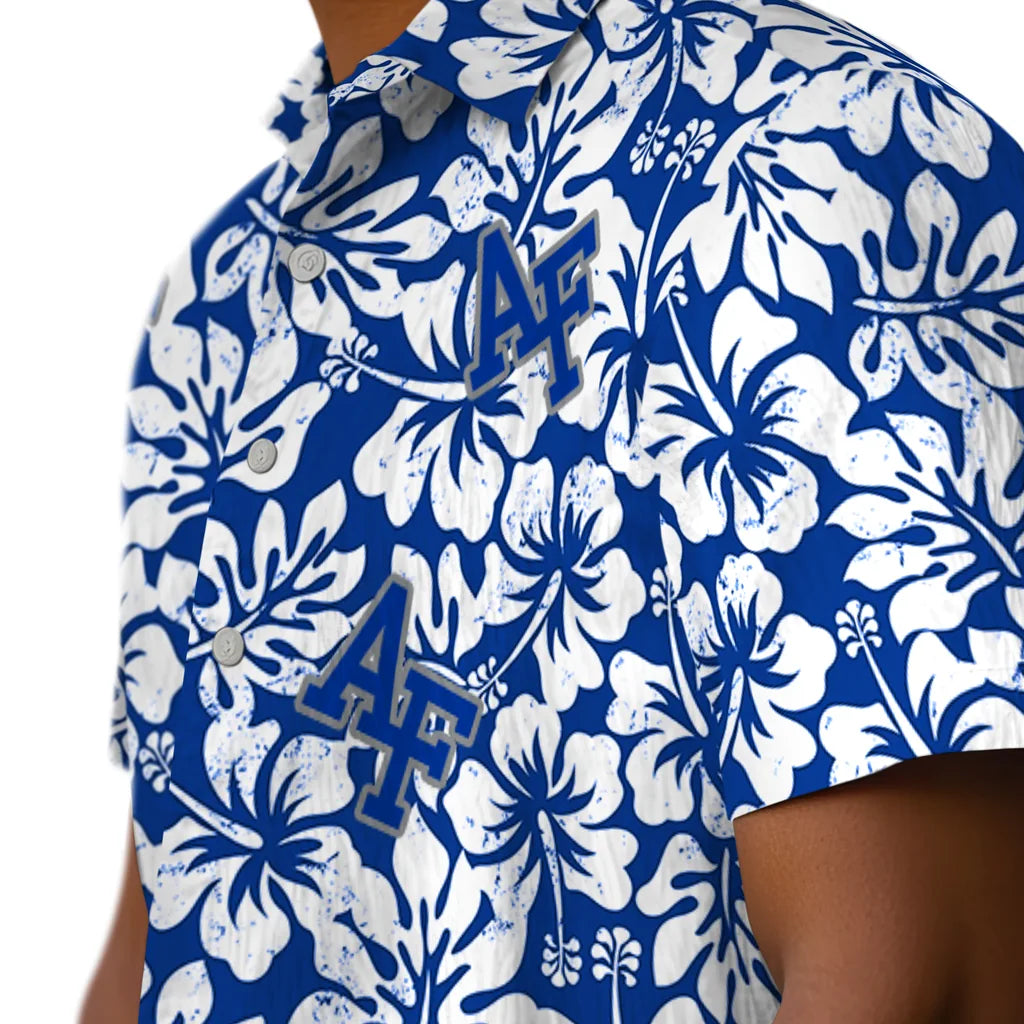 Air Force Falcons Hawaiian Shirt - Hibiscus Motif | Moonbestprint