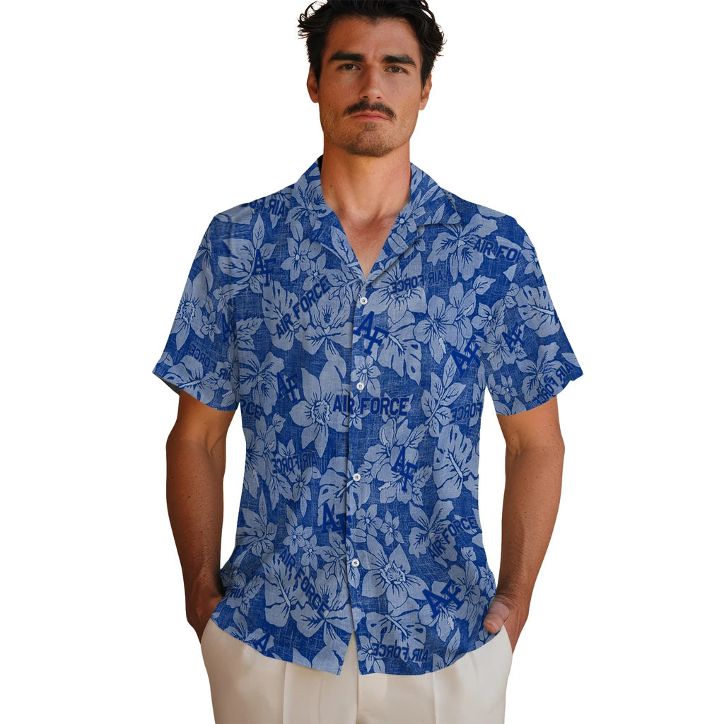 Air Force Falcons Hawaiian Shirt - Hibiscus Oasis | Moonbestprint