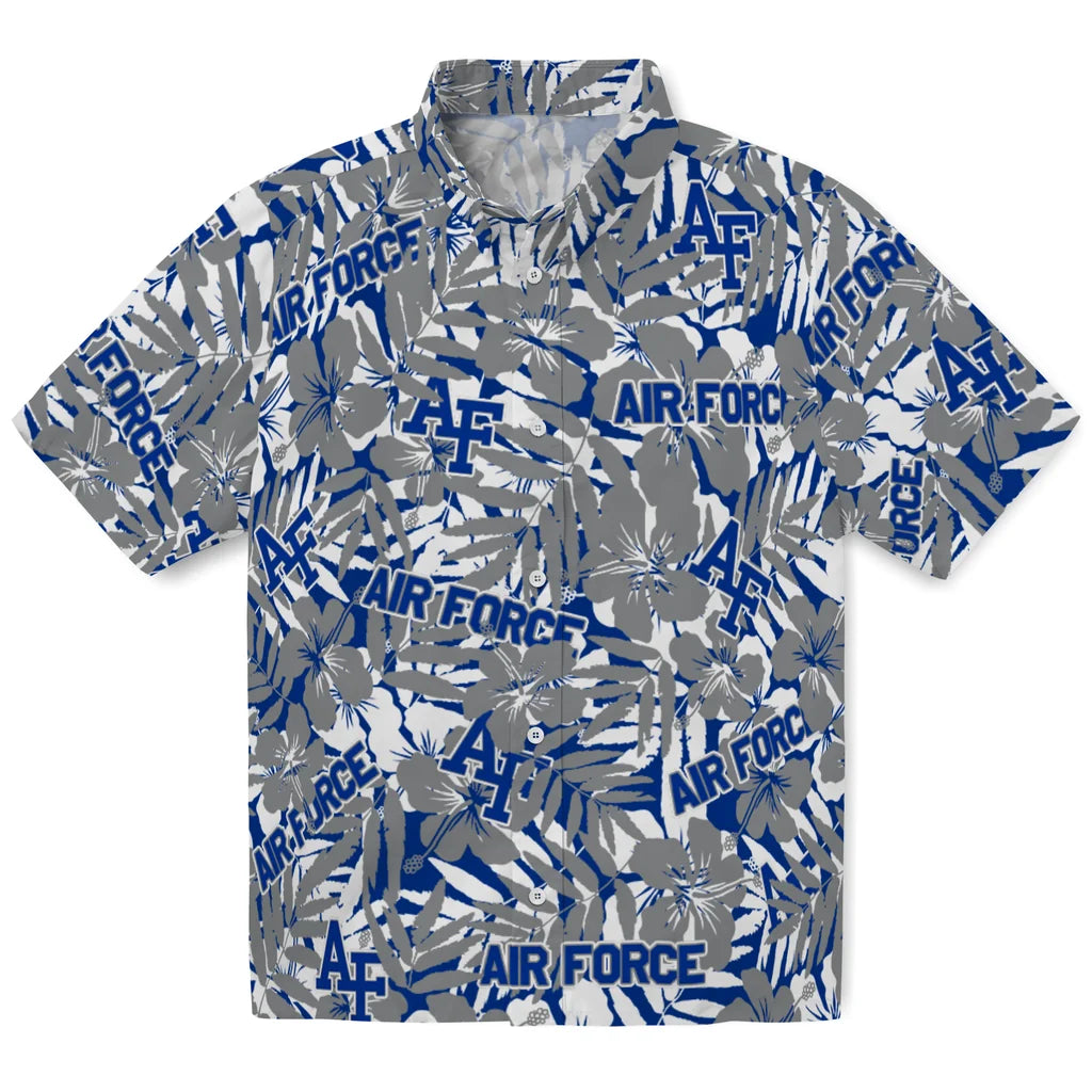 Air Force Falcons Hawaiian Shirt - Hibiscus Overlay | Moonbestprint