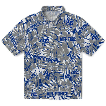 Air Force Falcons Hawaiian Shirt - Hibiscus Overlay | Moonbestprint