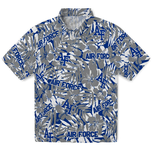 Air Force Falcons Hawaiian Shirt - Hibiscus Overlay | Moonbestprint