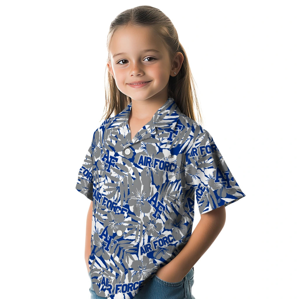 Air Force Falcons Hawaiian Shirt - Hibiscus Overlay | Moonbestprint