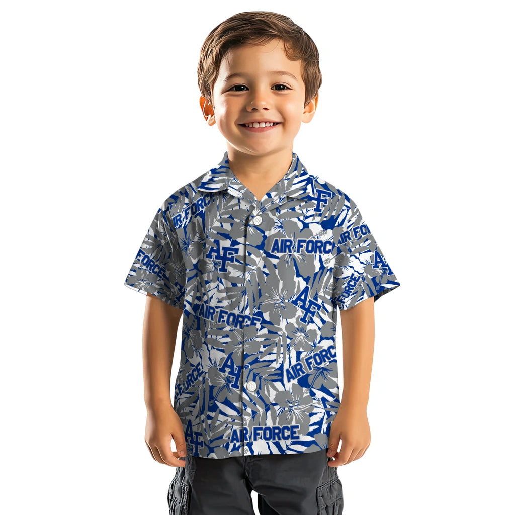 Air Force Falcons Hawaiian Shirt - Hibiscus Overlay | Moonbestprint