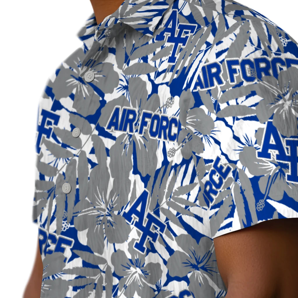 Air Force Falcons Hawaiian Shirt - Hibiscus Overlay | Moonbestprint