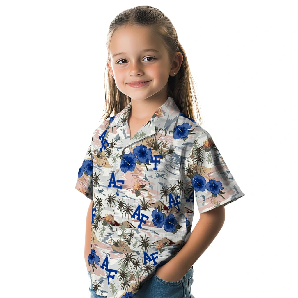 Air Force Falcons Hawaiian Shirt - Hibiscus Seaside | Moonbestprint