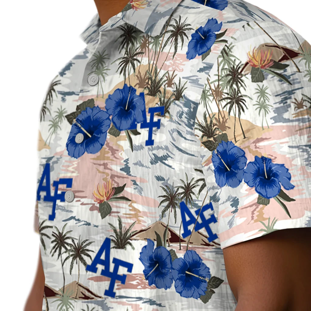 Air Force Falcons Hawaiian Shirt - Hibiscus Seaside | Moonbestprint