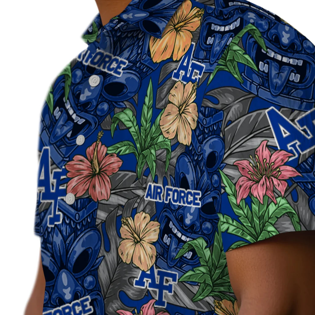Air Force Falcons Hawaiian Shirt - Hibiscus Tiki Jungle | Moonbestprint