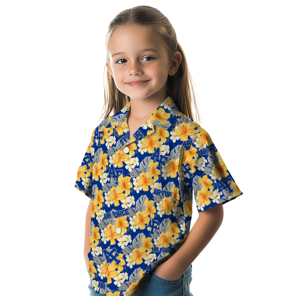 Air Force Falcons Hawaiian Shirt - Hibiscus Tropics | Moonbestprint