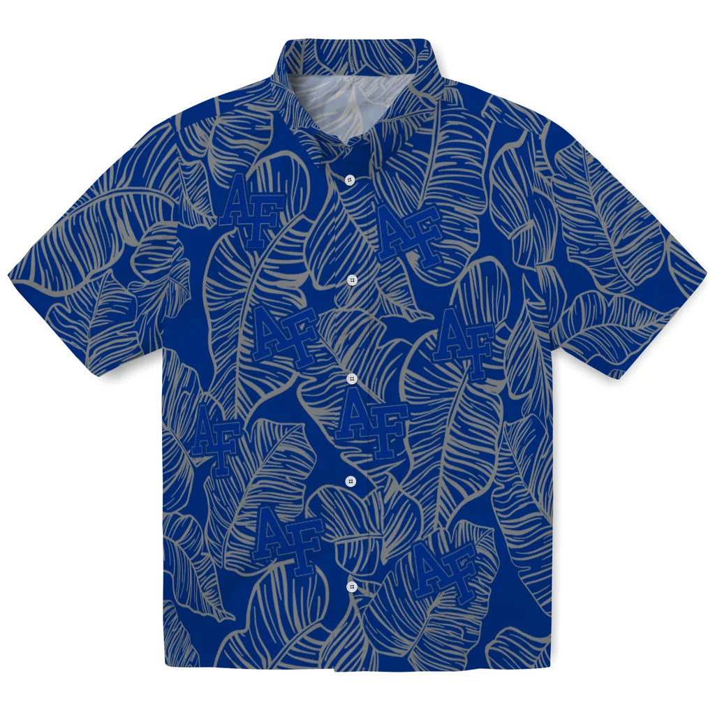 Air Force Falcons Hawaiian Shirt - Leaf Outline | Moonbestprint