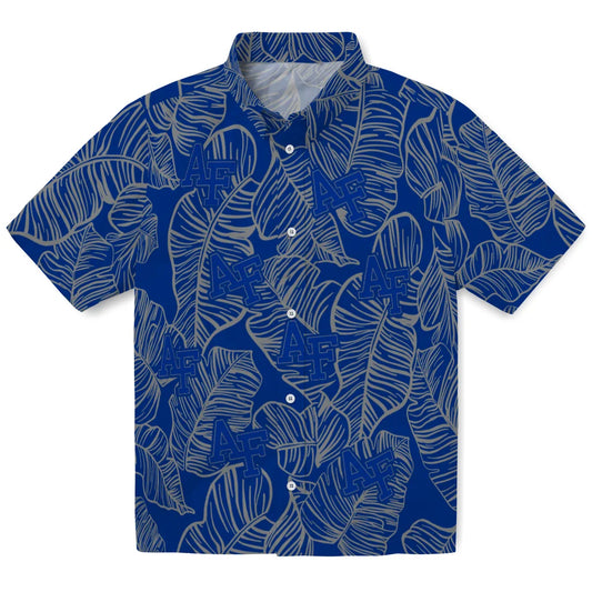 Air Force Falcons Hawaiian Shirt - Leaf Outline | Moonbestprint