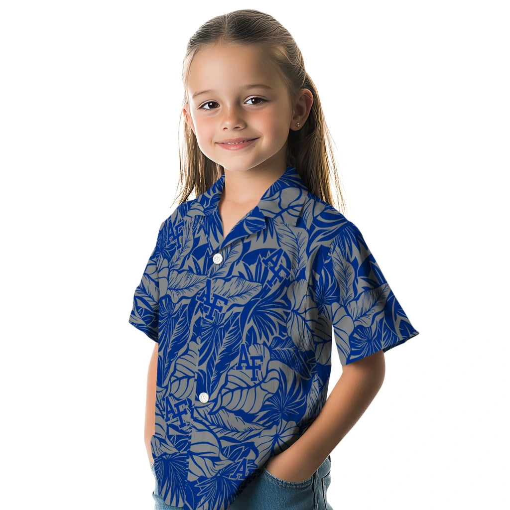 Air Force Falcons Hawaiian Shirt - Monstera Layer | Moonbestprint