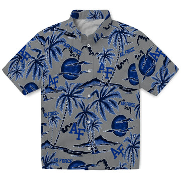Air Force Falcons Hawaiian Shirt - Palm Sunset | Moonbestprint
