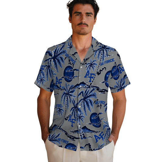 Air Force Falcons Hawaiian Shirt - Palm Sunset | Moonbestprint