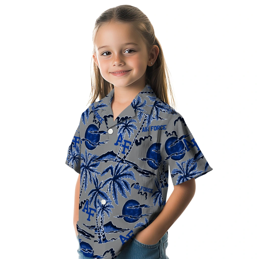 Air Force Falcons Hawaiian Shirt - Palm Sunset | Moonbestprint