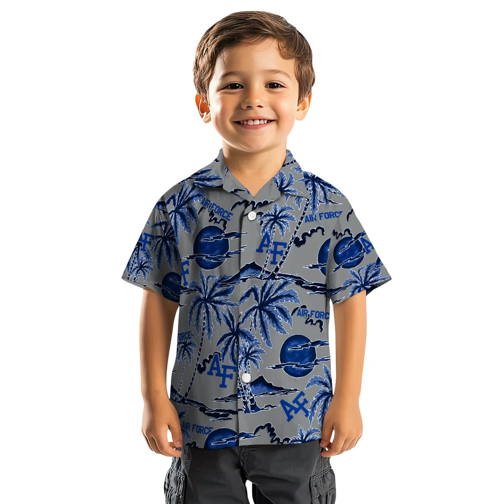 Air Force Falcons Hawaiian Shirt - Palm Sunset | Moonbestprint