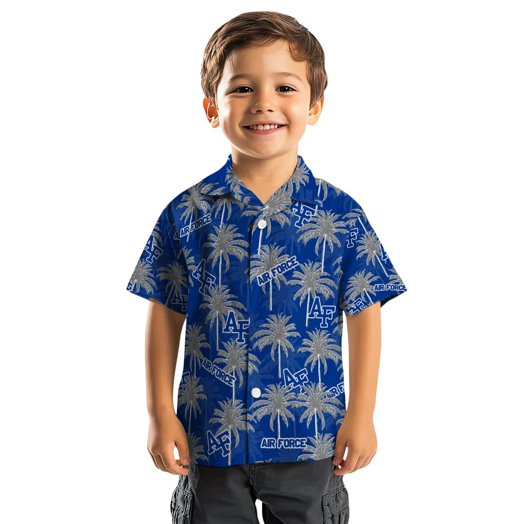 Air Force Falcons Hawaiian Shirt - Palm Tree Motif | Moonbestprint