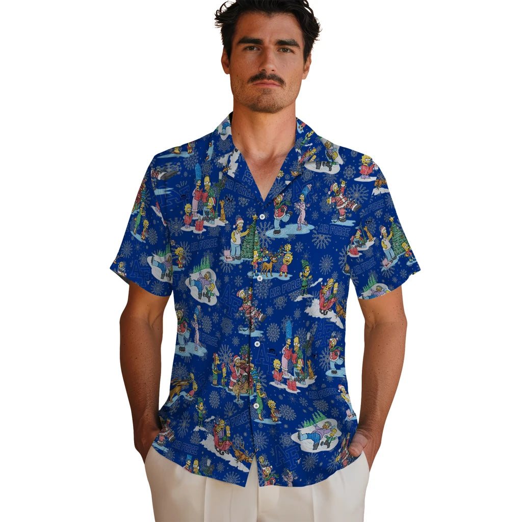 Air Force Falcons Hawaiian Shirt - Simpsons Christmas | Moonbestprint