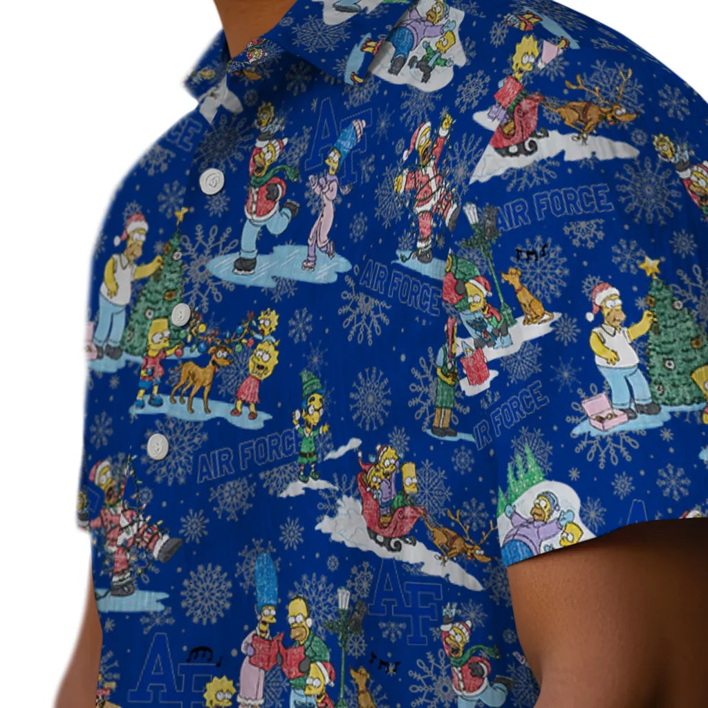 Air Force Falcons Hawaiian Shirt - Simpsons Christmas | Moonbestprint