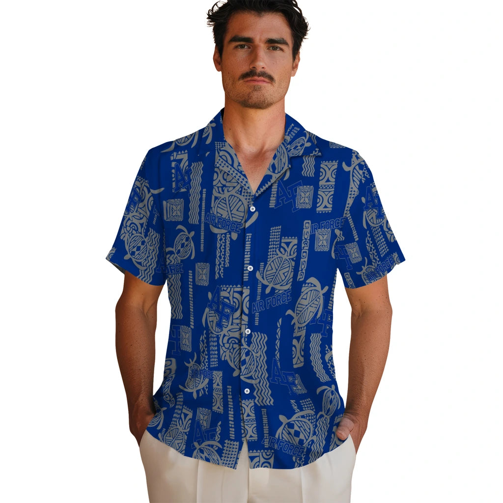 Air Force Falcons Hawaiian Shirt - Turtle Lines | Moonbestprint