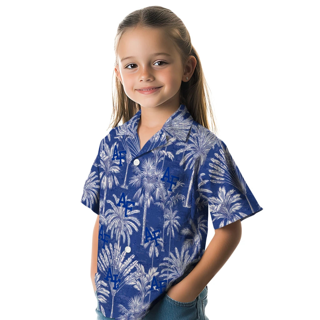 Air Force Falcons Hawaiian Shirt - Vintage Palm Tree | Moonbestprint