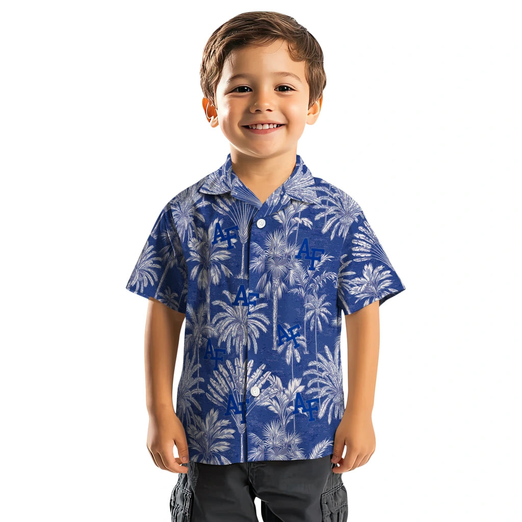 Air Force Falcons Hawaiian Shirt - Vintage Palm Tree | Moonbestprint