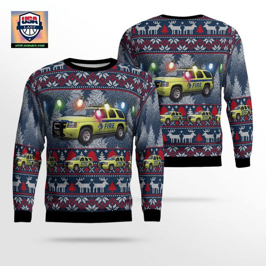 Aircraft Rescue and Firefighting Denver International Airport AOP Sweater ? Usalast